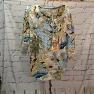 Orientique, Naturally Australian Pretty Print Tunic, NWT